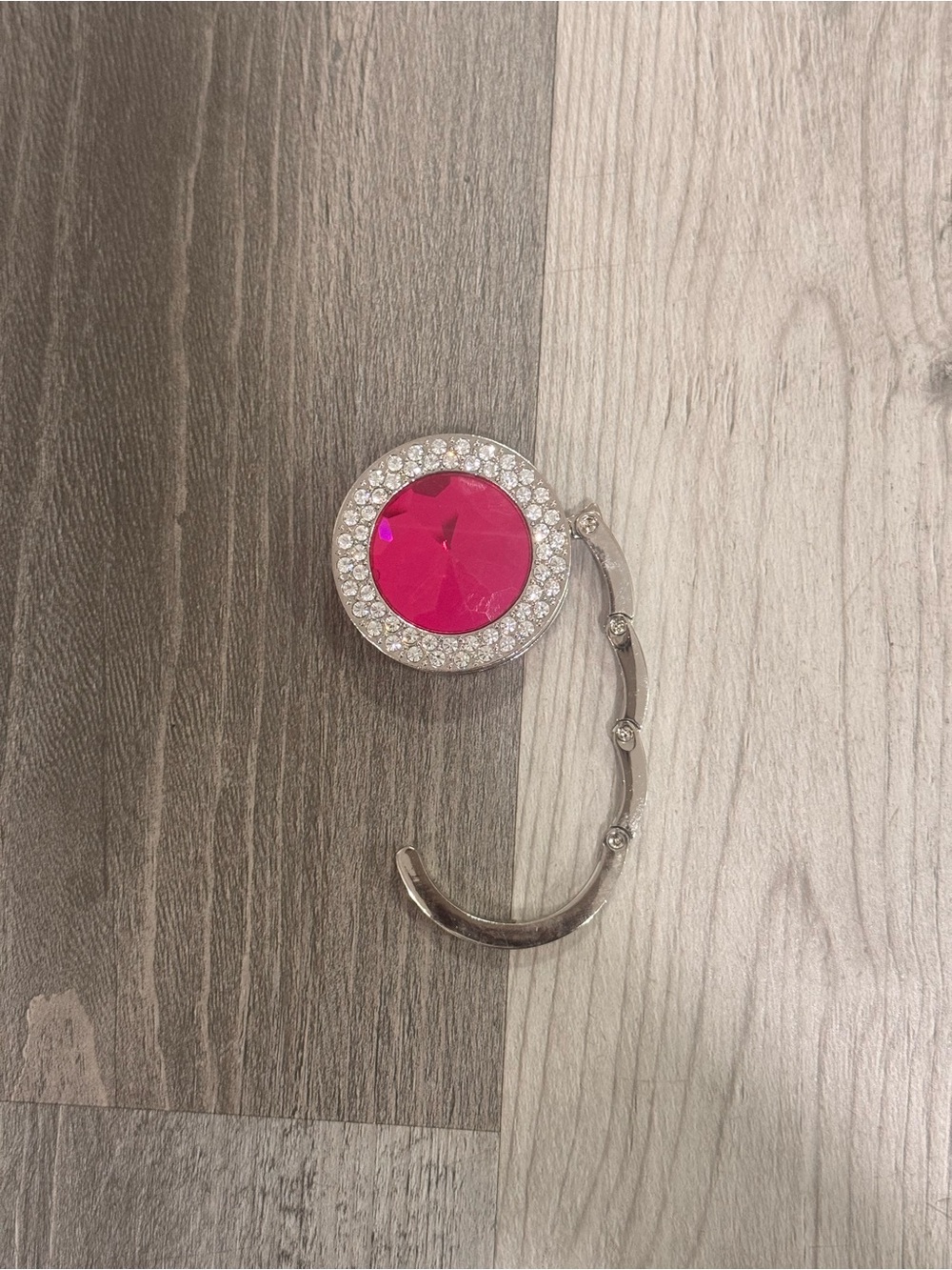 Pink Crystal Purse Hook